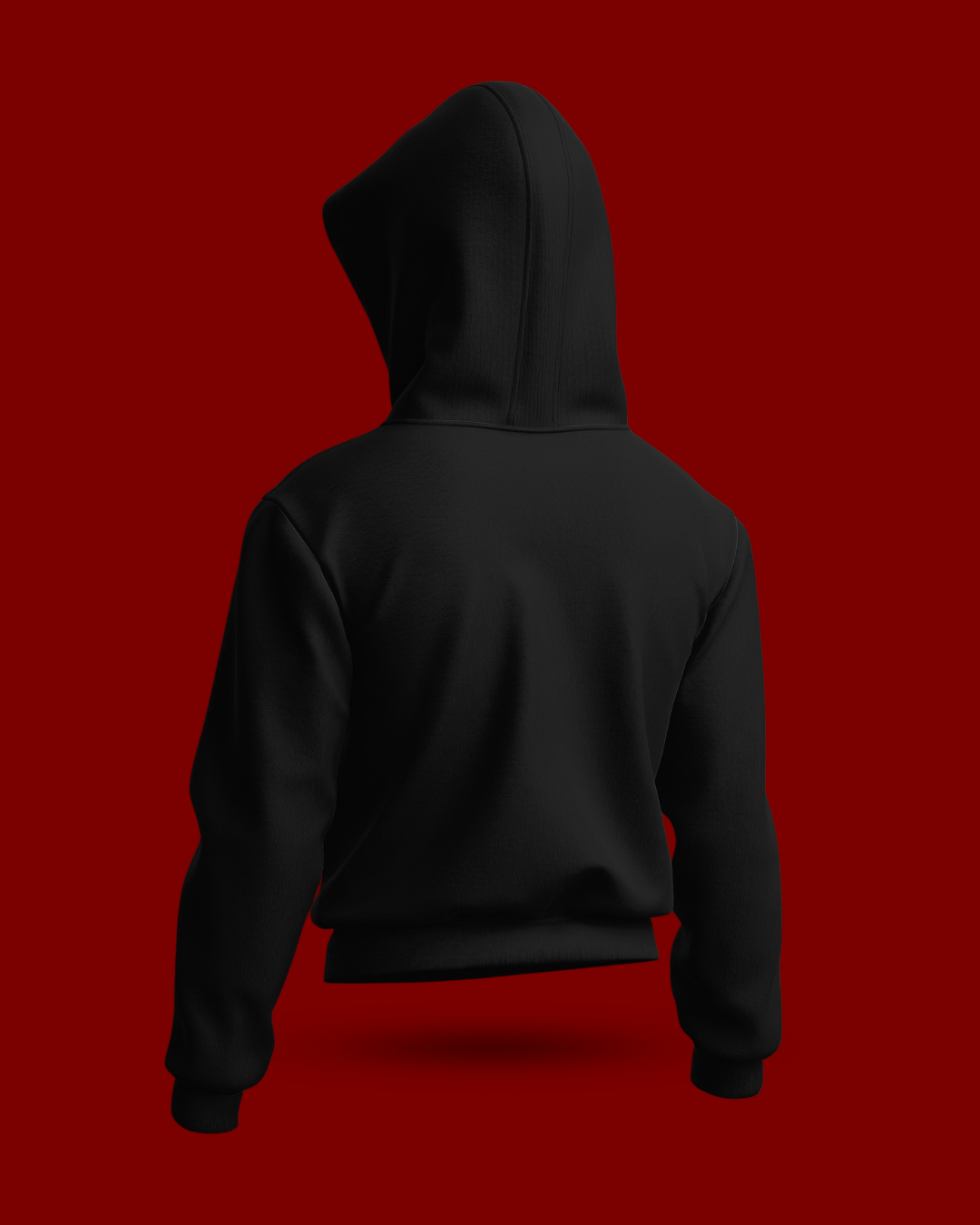 Humanica Dark Black Unisex Premium Cotton Hoodie
