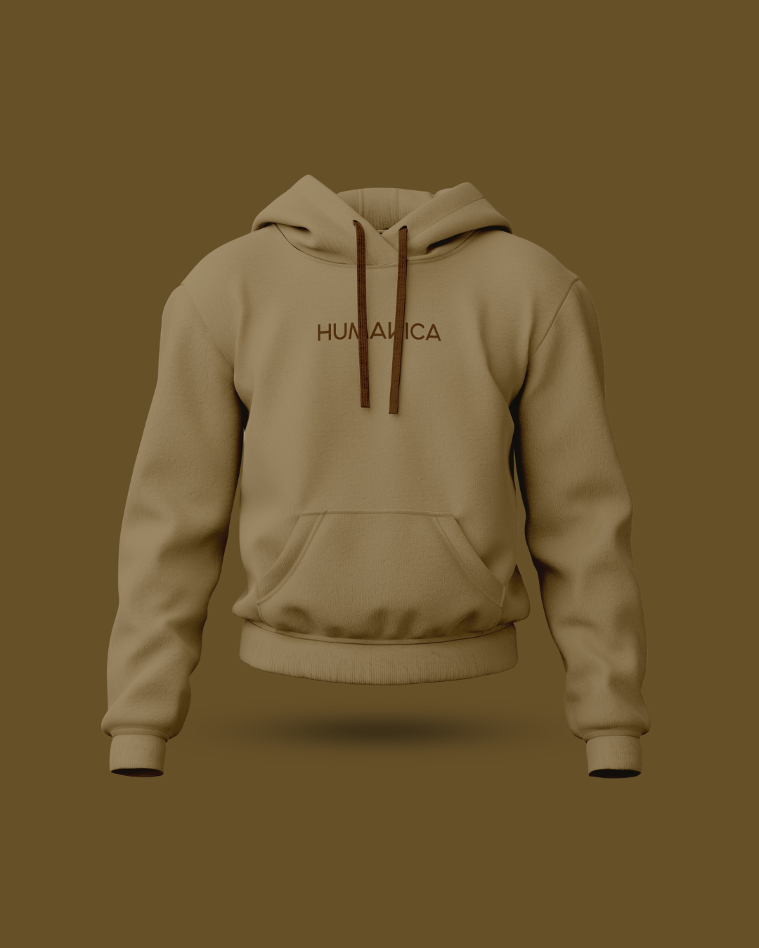 Humanica Desert Tan Unisex Premium Cotton Hoodie