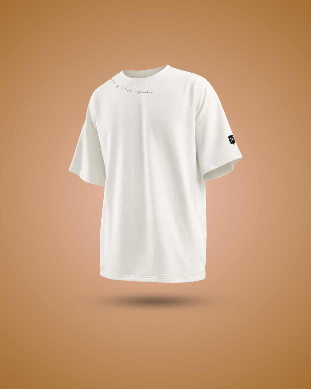 Humanica Milk White Relaxed Fit Premium Cotton T Shirt