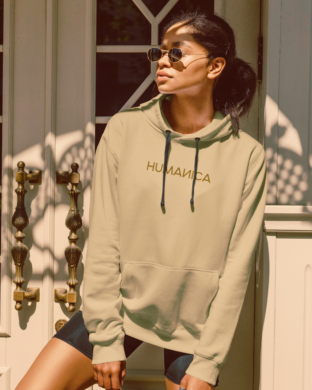 Humanica Desert Tan Unisex Premium Cotton Hoodie